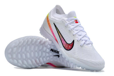 Nike Air Zoom Mercurial Vapor 15 Elite TF Low-Tops Football Shoes - White/Black/Pink