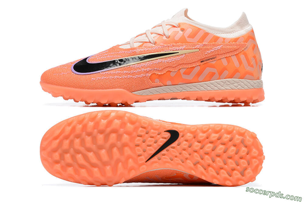 Nike Phantom GX Elite TF Low-Tops Football Shoes - Orange/Black/Purple 0