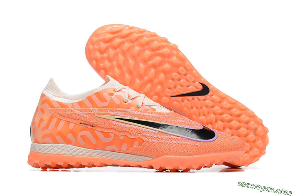 Nike Phantom GX Elite TF Low-Tops Football Shoes - Orange/Black/Purple 1