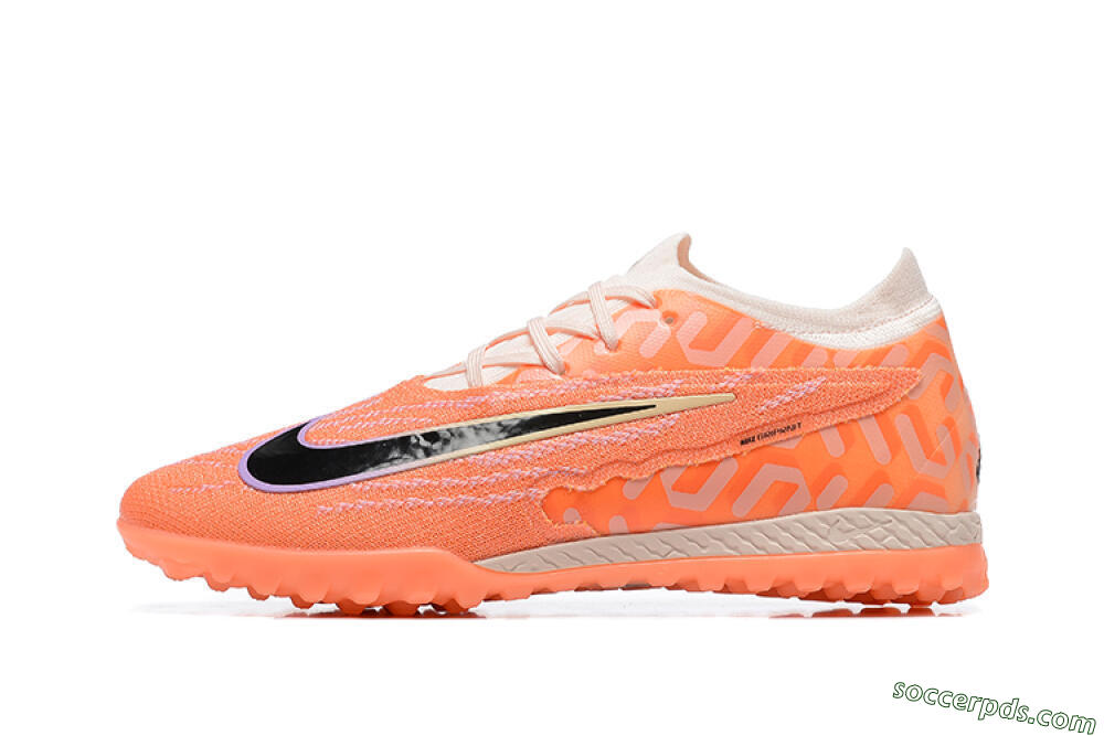 Nike Phantom GX Elite TF Low-Tops Football Shoes - Orange/Black/Purple 2