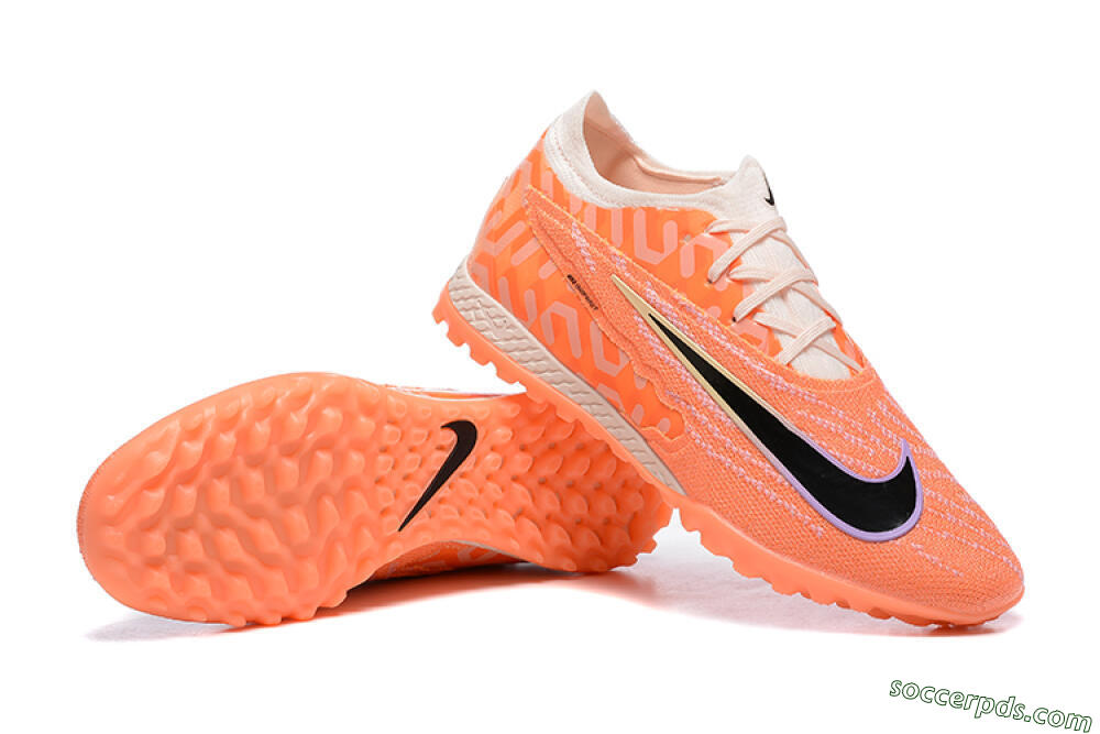 Nike Phantom GX Elite TF Low-Tops Football Shoes - Orange/Black/Purple 4