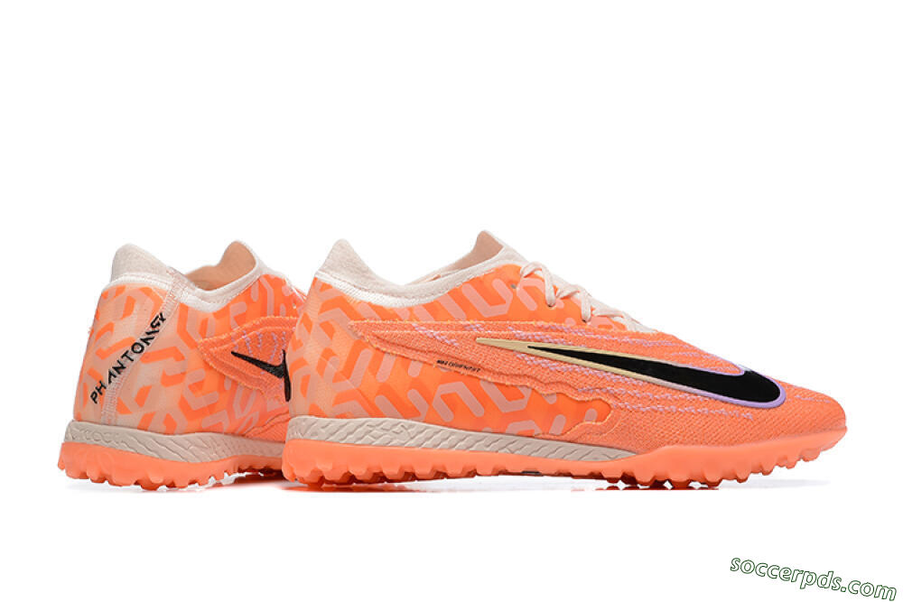Nike Phantom GX Elite TF Low-Tops Football Shoes - Orange/Black/Purple 9