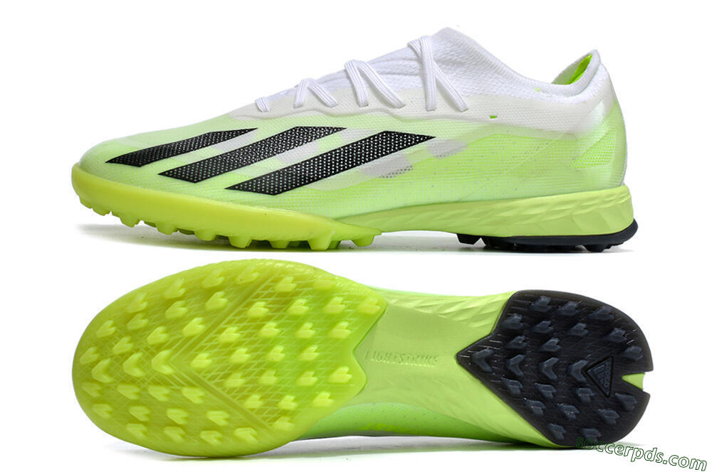 Adidas X Crazyfast.1 TF Low-Tops Football Shoes - Green/White/Black 0