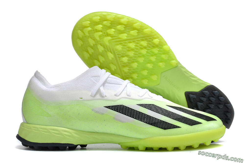 Adidas X Crazyfast.1 TF Low-Tops Football Shoes - Green/White/Black 1