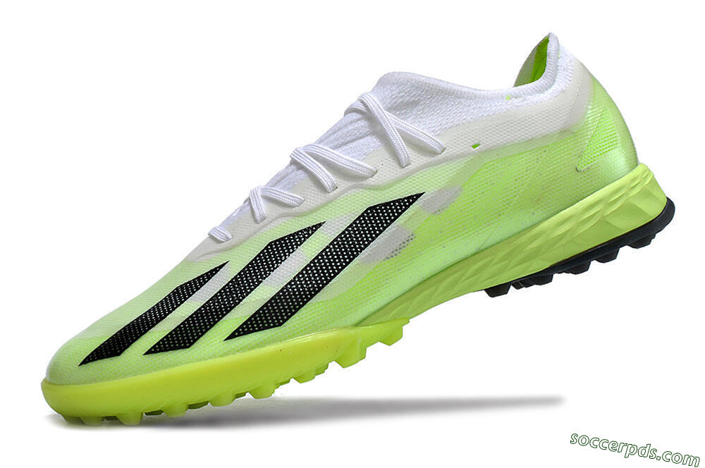 Adidas X Crazyfast.1 TF Low-Tops Football Shoes - Green/White/Black 5