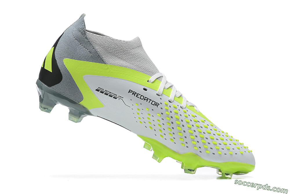 Adidas Predator Accuracy.1 FG High-Tops Football Boots - White/Black/Yellow 8