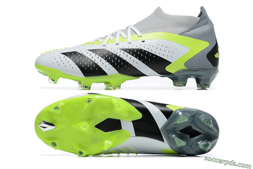 Adidas Predator Accuracy.1 FG High-Tops Football Boots - White/Black/Yellow 0
