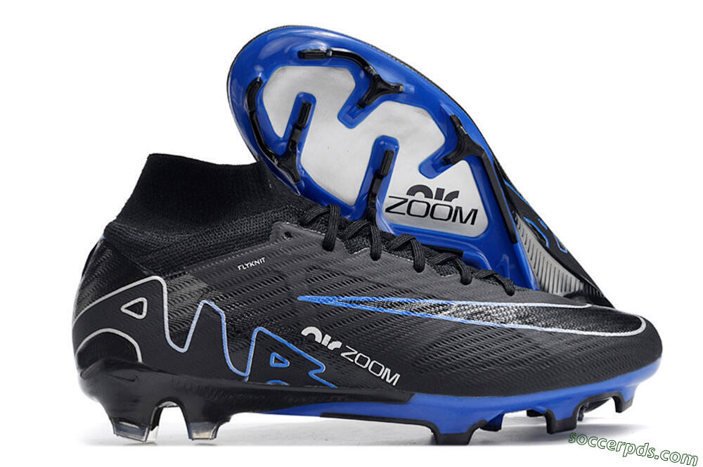 Nike Air Zoom Superfly 9 Elite SE FG High-Tops Football Boots - Black/Blue/White 1