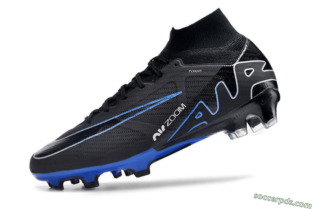 Nike Air Zoom Superfly 9 Elite SE FG High-Tops Football Boots - Black/Blue/White 5