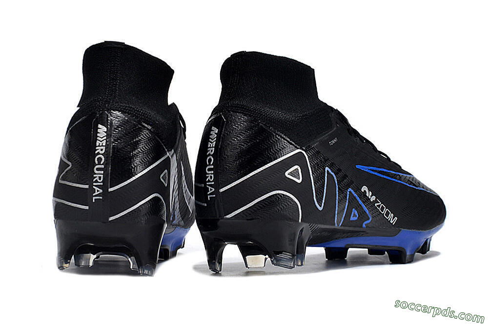 Nike Air Zoom Superfly 9 Elite SE FG High-Tops Football Boots - Black/Blue/White 6