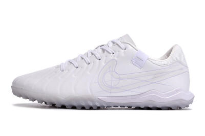 Nike Tiempo Legend 10 TF Low-Tops Football Shoes - White/Blue