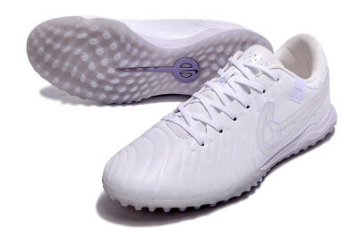 Nike Tiempo Legend 10 TF Low-Tops Football Shoes - White/Blue