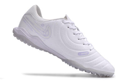 Nike Tiempo Legend 10 TF Low-Tops Football Shoes - White/Blue