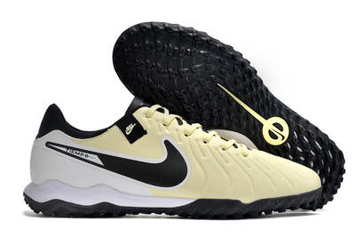 Nike Tiempo Legend 10 TF Low-Tops Football Shoes - Yellow/Black/White