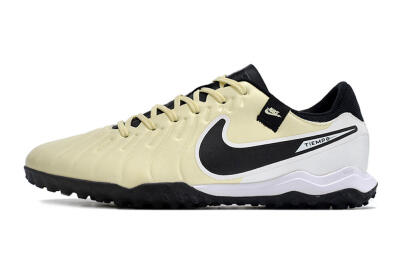 Nike Tiempo Legend 10 TF Low-Tops Football Shoes - Yellow/Black/White