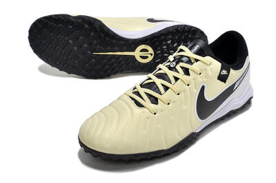 Nike Tiempo Legend 10 TF Low-Tops Football Shoes - Yellow/Black/White