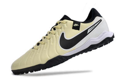 Nike Tiempo Legend 10 TF Low-Tops Football Shoes - Yellow/Black/White