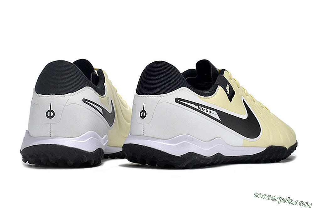 Nike Tiempo Legend 10 TF Low-Tops Football Shoes - Yellow/Black/White 5
