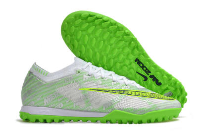 Nike Air Zoom Mercurial Vapor 15 Elite TF Low-Tops Football Shoes - Green/White/Silver