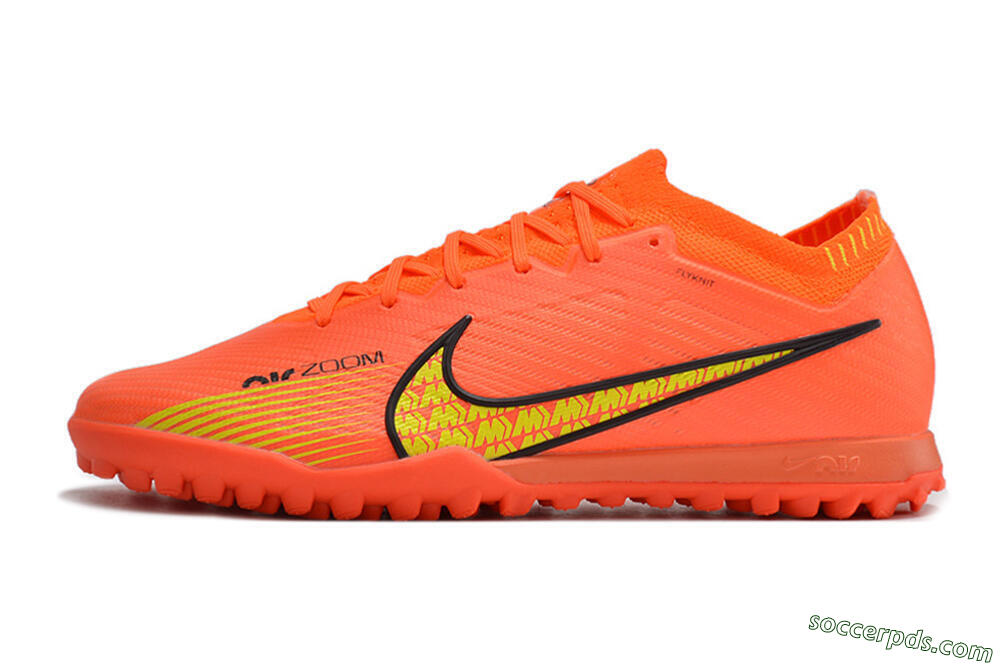 Nike Air Zoom Mercurial Vapor 15 Elite TF Low-Tops Football Shoes - Red/Yellow 2