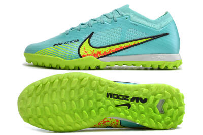 Nike Air Zoom Mercurial Vapor 15 Elite TF Low-Tops Football Shoes - Blue/Green