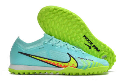 Nike Air Zoom Mercurial Vapor 15 Elite TF Low-Tops Football Shoes - Blue/Green