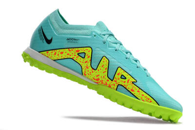 Nike Air Zoom Mercurial Vapor 15 Elite TF Low-Tops Football Shoes - Blue/Green