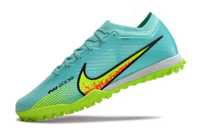 Nike Air Zoom Mercurial Vapor 15 Elite TF Low-Tops Football Shoes - Blue/Green