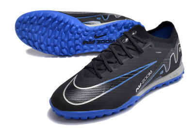 Nike Mercurial Vapor 15 Elite TF Low-Tops Football Shoes - Black/Blue
