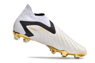 Adidas Predator Accuracy+ FG High-Tops Football Boots - White/Gold/Black