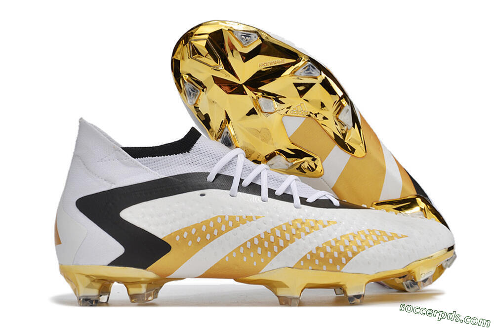 Adidas Predator Accuracy.1 FG High-Tops Football Boots - White/Gold/Black 1