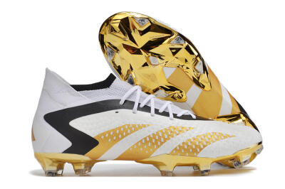 Adidas Predator Accuracy.1 FG High-Tops Football Boots - White/Gold/Black