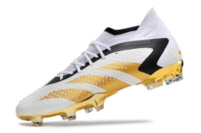 Adidas Predator Accuracy.1 FG High-Tops Football Boots - White/Gold/Black