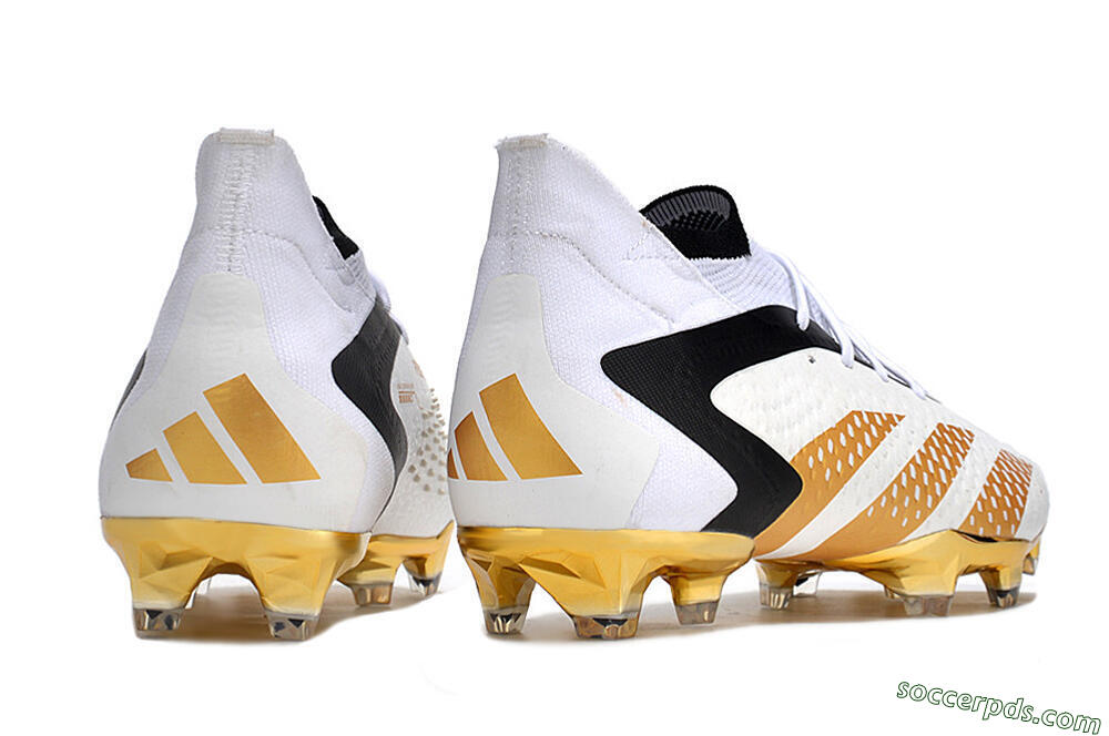 Adidas Predator Accuracy.1 FG High-Tops Football Boots - White/Gold/Black 6