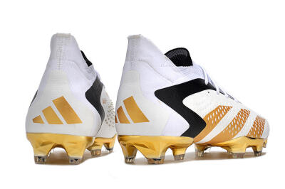 Adidas Predator Accuracy.1 FG High-Tops Football Boots - White/Gold/Black