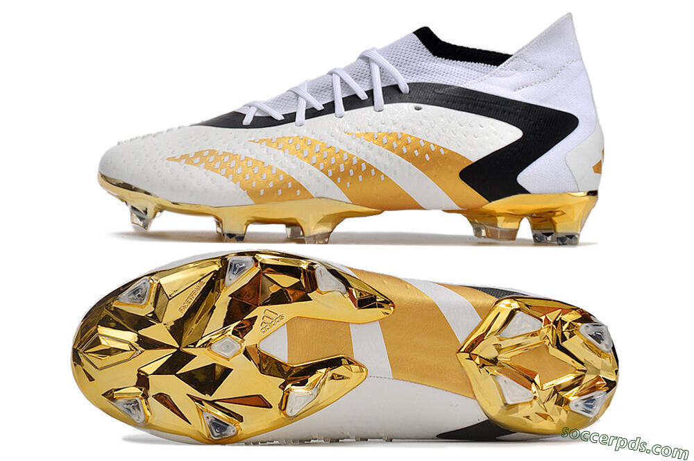 Adidas Predator Accuracy.1 FG High-Tops Football Boots - White/Gold/Black 0