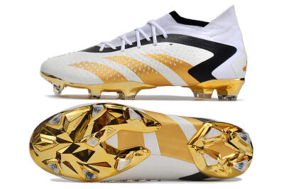 Adidas Predator Accuracy.1 FG High-Tops Football Boots - White/Gold/Black