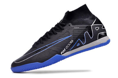 Nike Air Zoom Mercurial Superfly 9 Elite IC High-Tops Football Shoes - Black/Blue/White