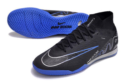 Nike Air Zoom Mercurial Superfly 9 Elite IC High-Tops Football Shoes - Black/Blue/White
