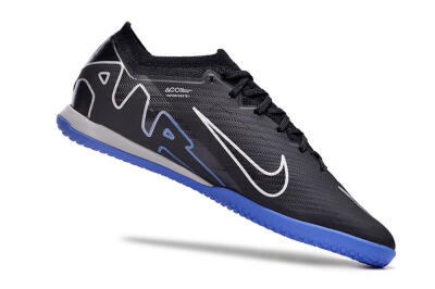 Nike Air Zoom Mercurial Vapor 15 Elite IC Low-Tops Football Shoes - Black/Blue/White