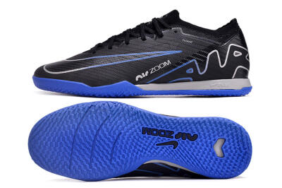 Nike Air Zoom Mercurial Vapor 15 Elite IC Low-Tops Football Shoes - Black/Blue/White