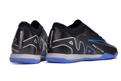 Nike Air Zoom Mercurial Vapor 15 Elite IC Low-Tops Football Shoes - Black/Blue/White