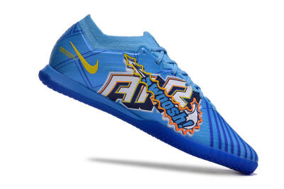 Nike Air Zoom Mercurial Vapor 15 Elite IC Low-Tops Football Shoes - Blue/Yellow/Black