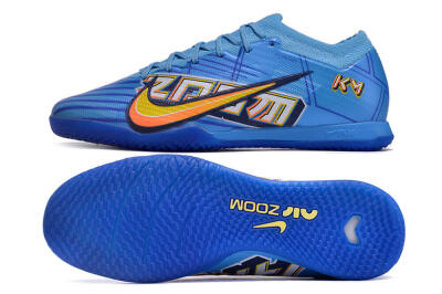 Nike Air Zoom Mercurial Vapor 15 Elite IC Low-Tops Football Shoes - Blue/Yellow/Black