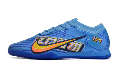 Nike Air Zoom Mercurial Vapor 15 Elite IC Low-Tops Football Shoes - Blue/Yellow/Black