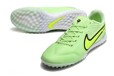 Nike Tiempo Legend 9 TF Low-Tops Football Shoes - Green/Yellow/Black