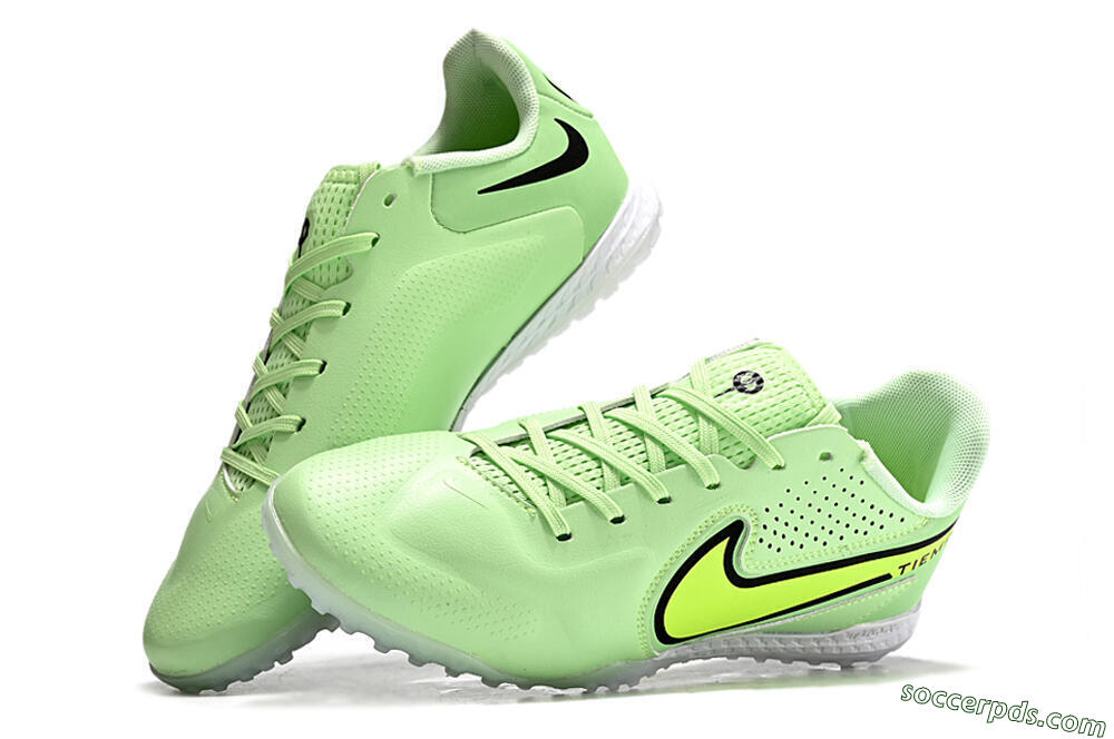Nike Tiempo Legend 9 TF Low-Tops Football Shoes - Green/Yellow/Black 5