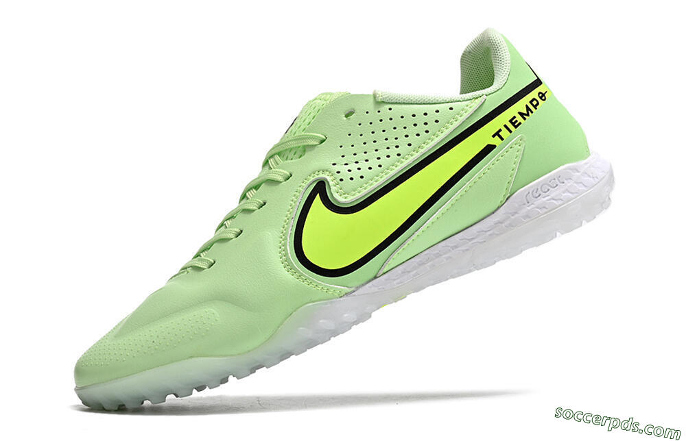 Nike Tiempo Legend 9 TF Low-Tops Football Shoes - Green/Yellow/Black 7