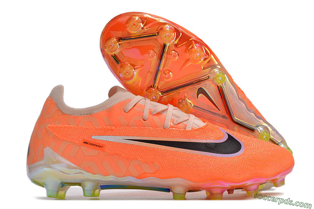 Nike Phantom GX Elite AG Low-Tops Football Boots - Orange/Black/White 1