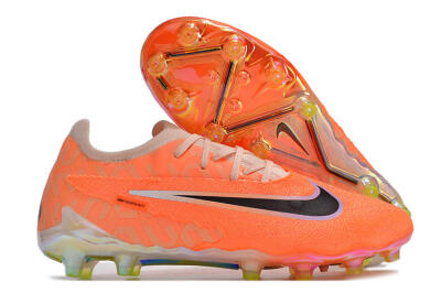 Nike Phantom GX Elite AG Low-Tops Football Boots - Orange/Black/White
